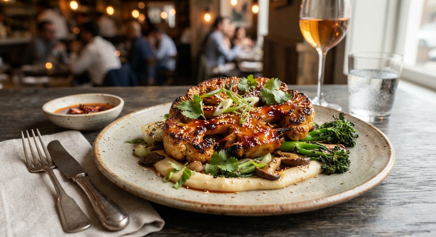 Char Siu‑Style Cauliflower Steak (Vegetarian)
