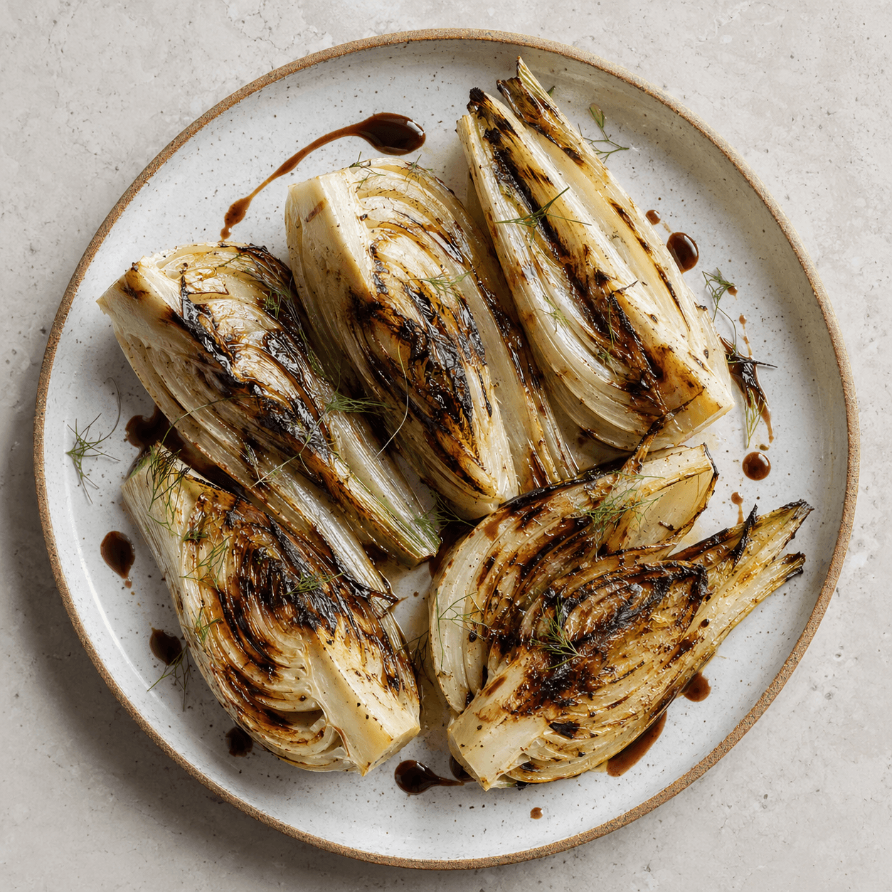 Charred Fennel with Balsamic Glaze