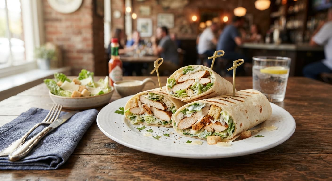 Chicken Caesar-Style Wraps