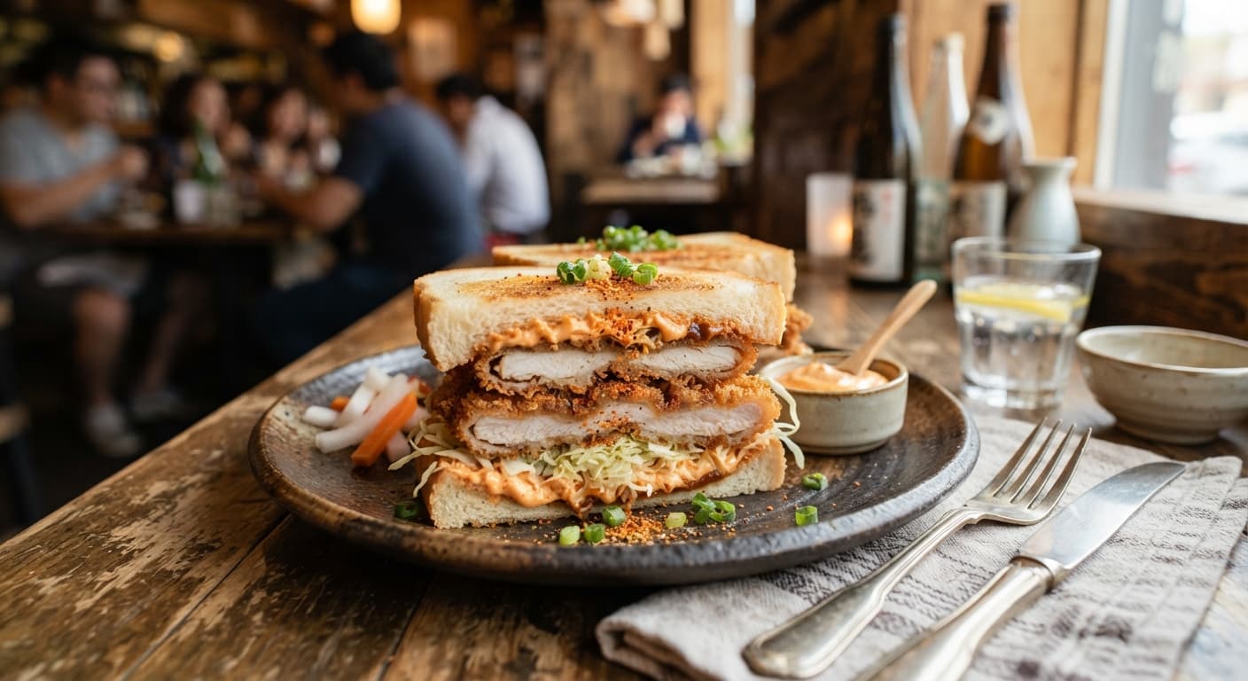 Chicken Katsu Sandwich with Spicy Mayo