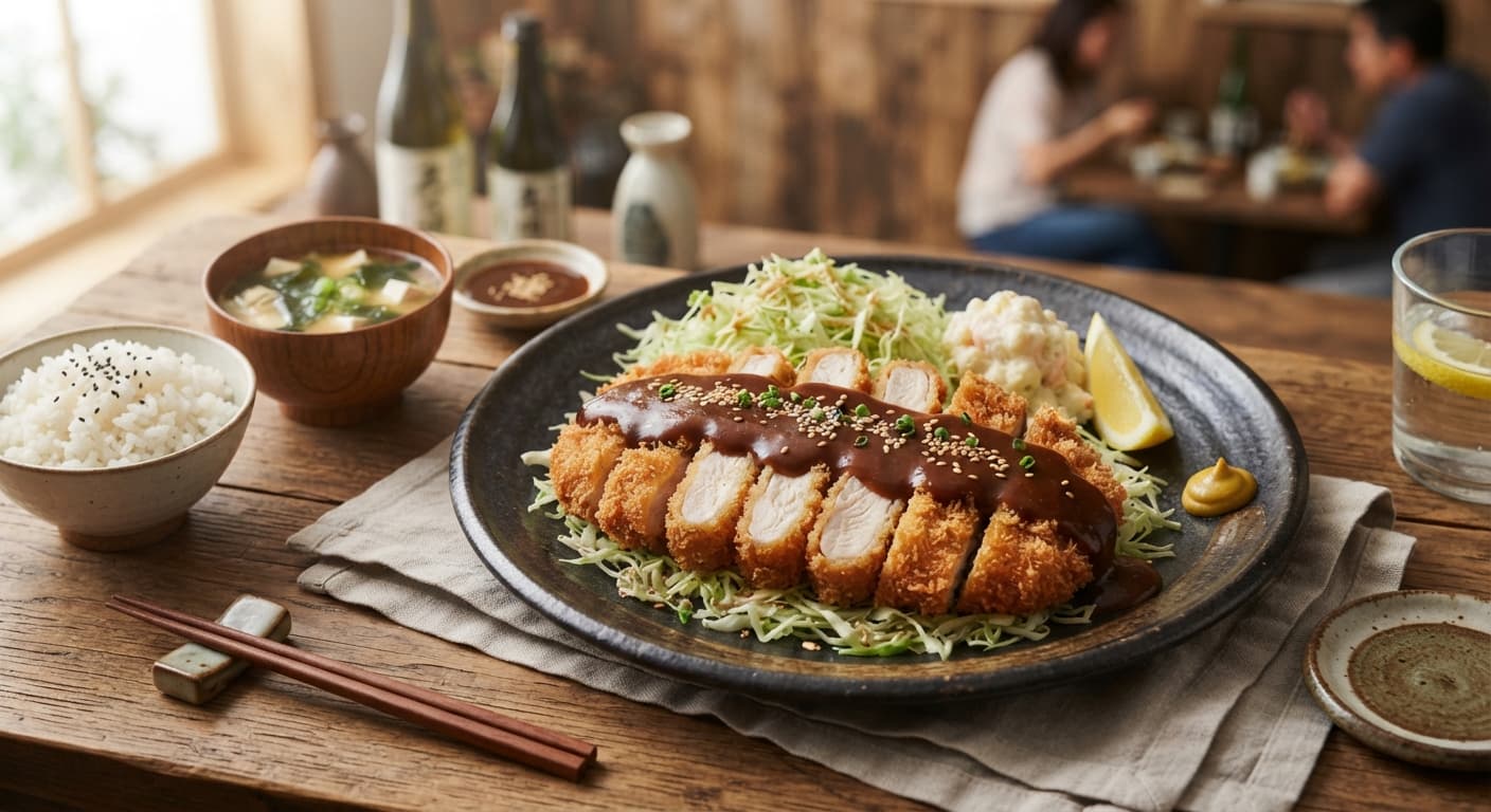 Chicken Katsu with Oat Milk Tonkatsu Sauce