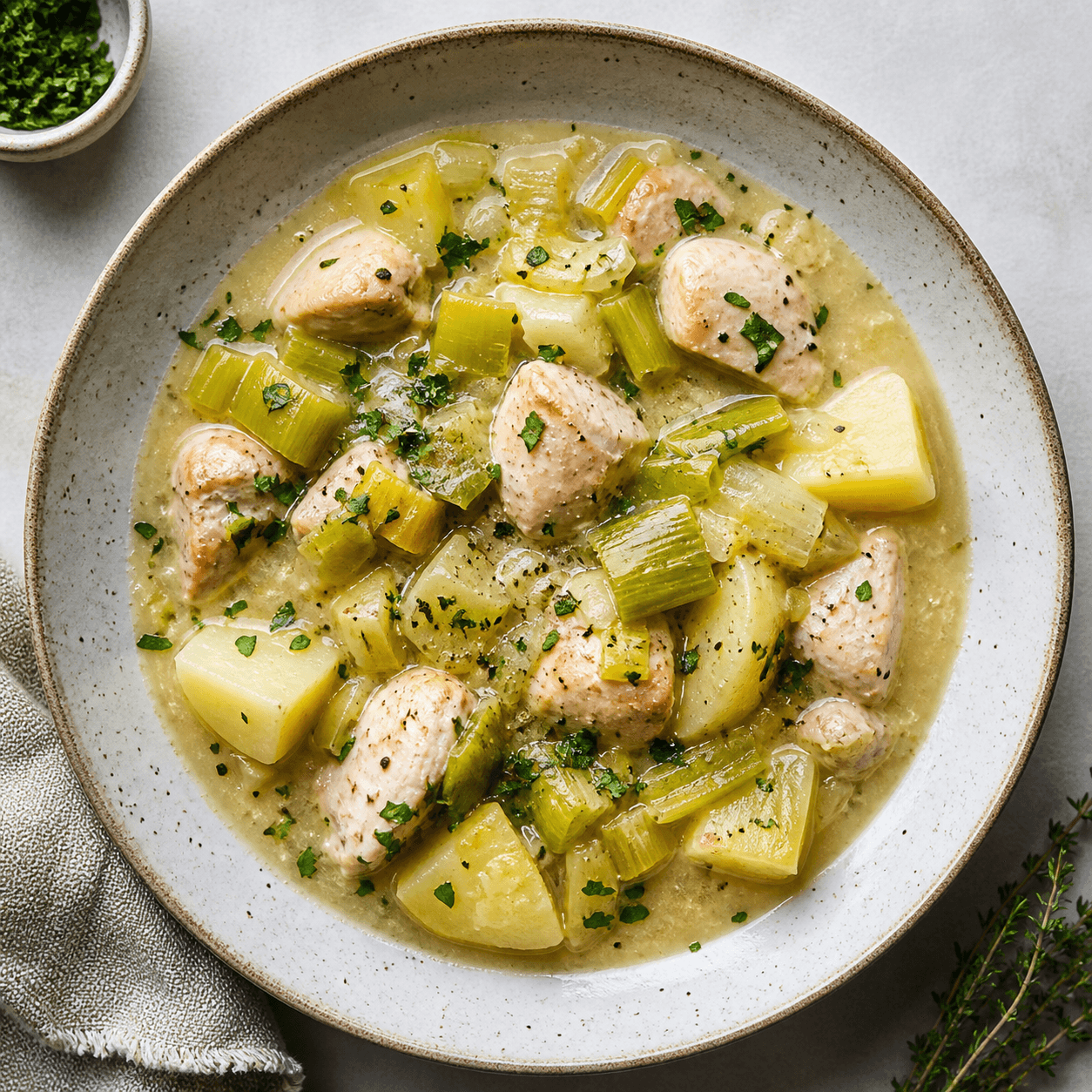 Chicken, Leek & Potato Winter Stew
