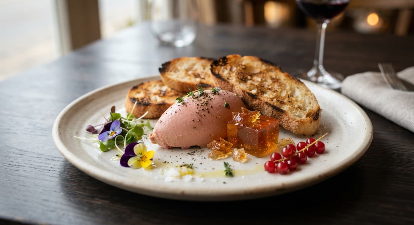 Chicken Liver Parfait with Brandy Jelly