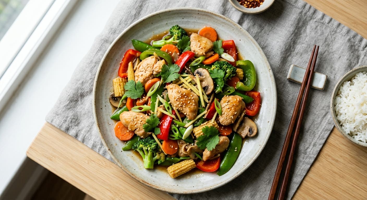 Chicken Stir-Fry with Ginger