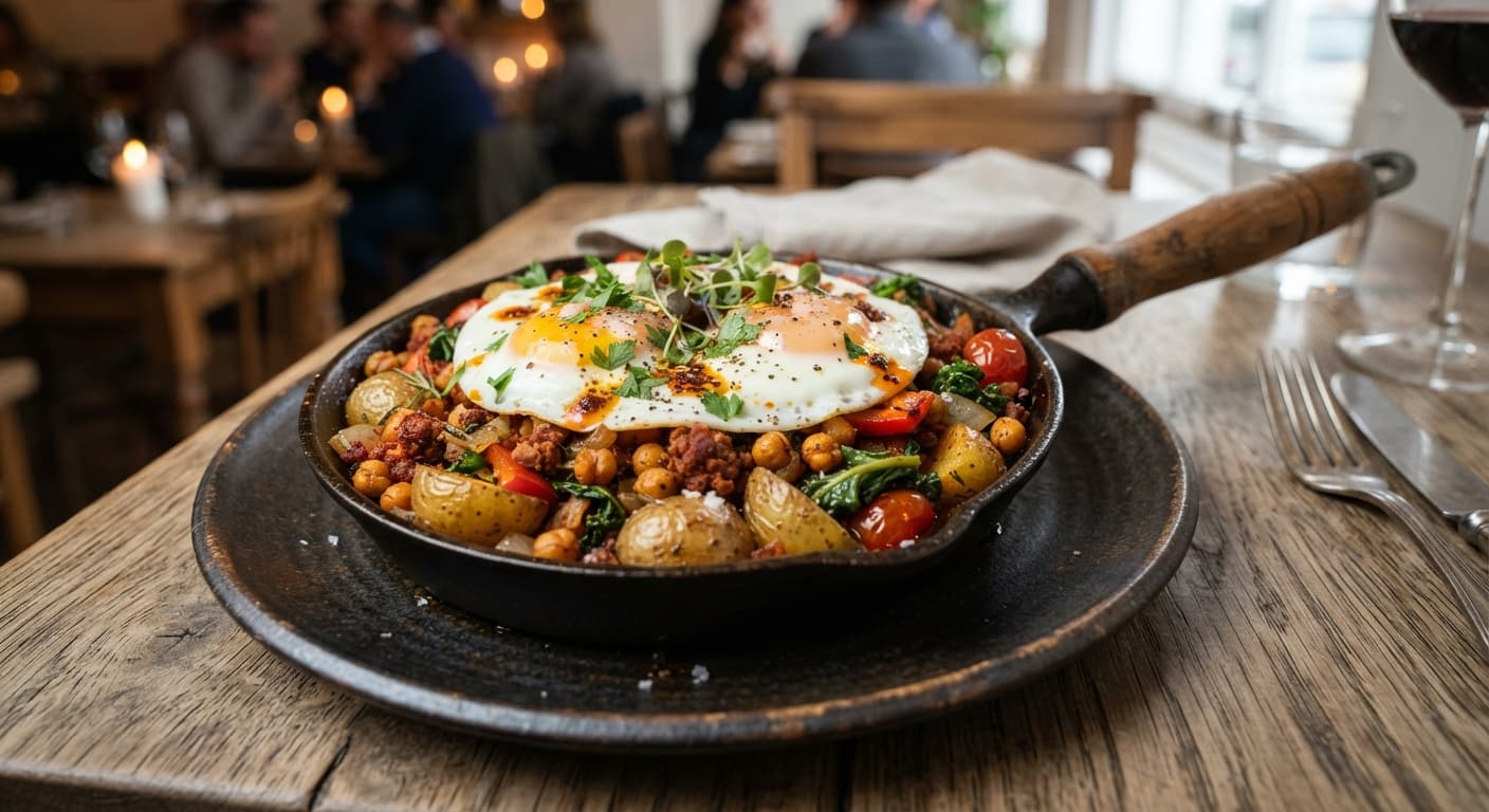 Chickpea and Potato Skillet Hash