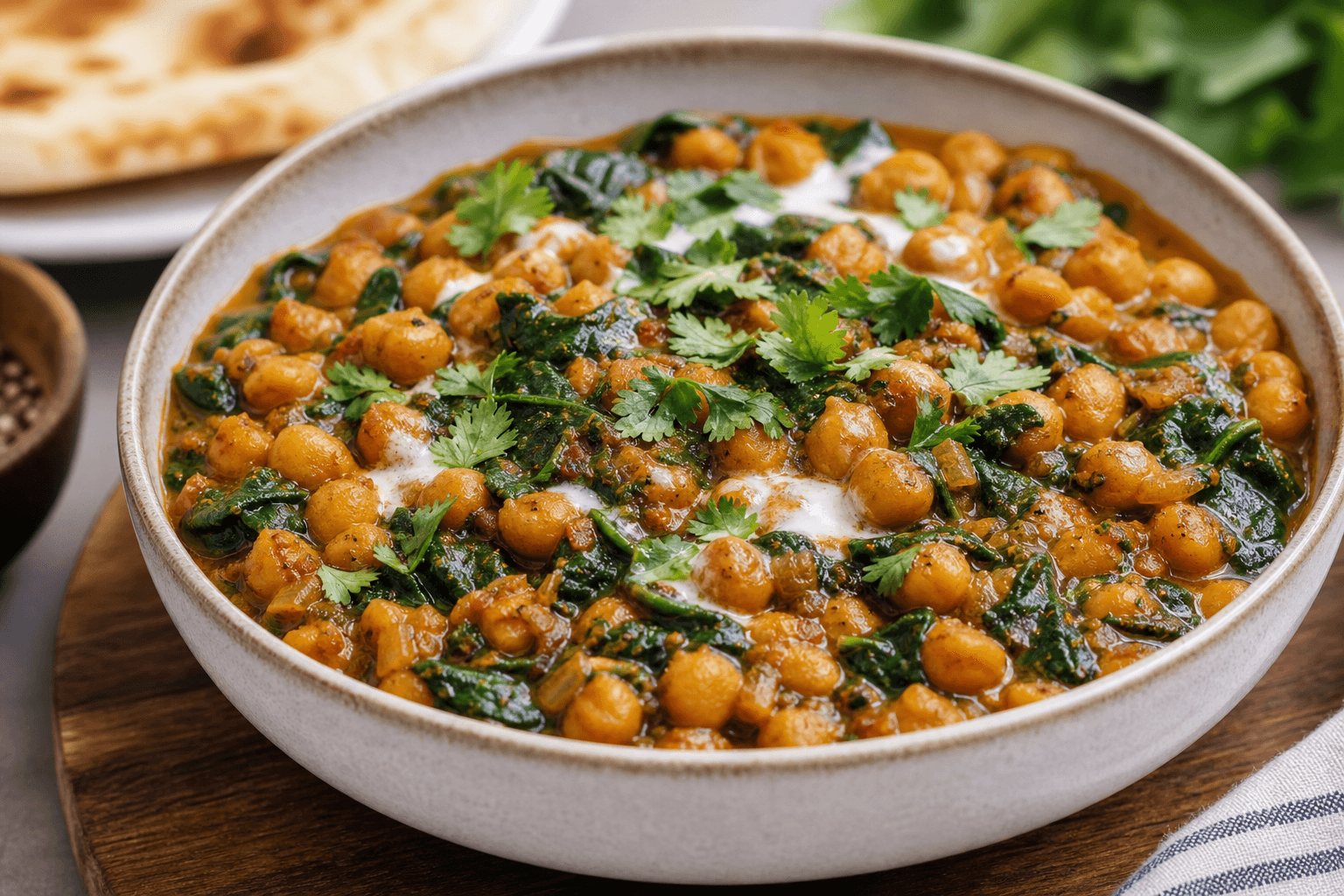 Chickpea Spinach Curry (15-Minute)