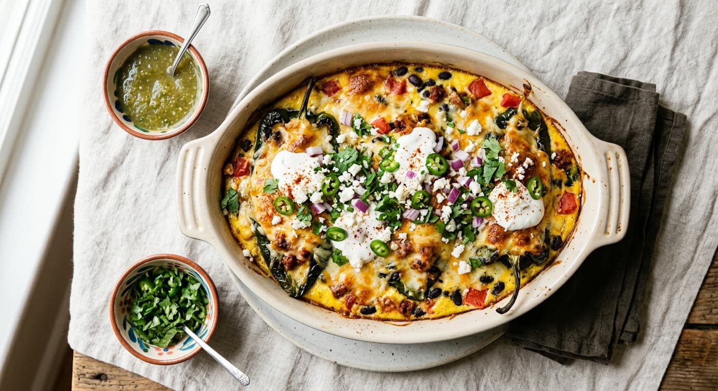 Chiles Rellenos Breakfast Casserole