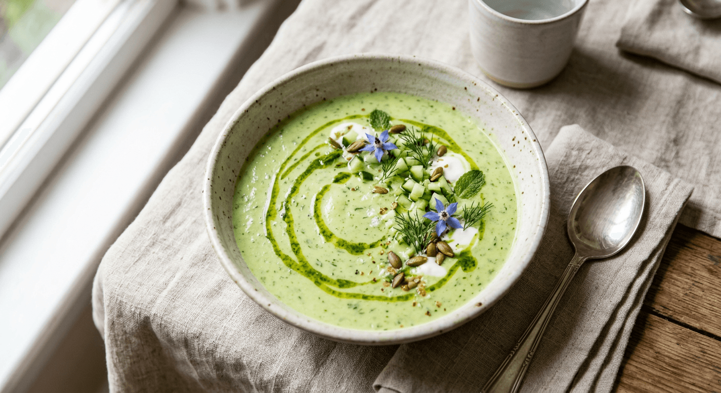 Chilled Cucumber And Yogurt Soup With Herb Oil 1771822928667 Pvwb