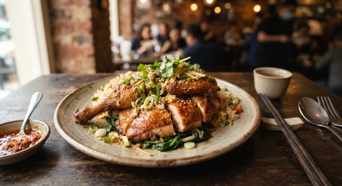 Chinese Garlic-Ginger Roasted Chicken