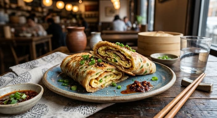 Chinese Scallion-Scallion Pancake Eggs (Jianbing-Inspired)