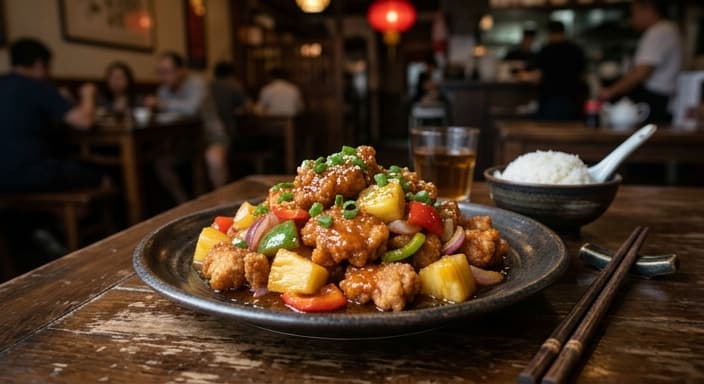 Chinese Sweet-and-Sour Pork with Pineapple (No Cornstarch)