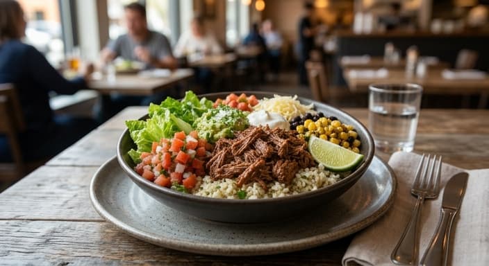 Chipotle Barbacoa Rice Bowl with Cilantro-Lime