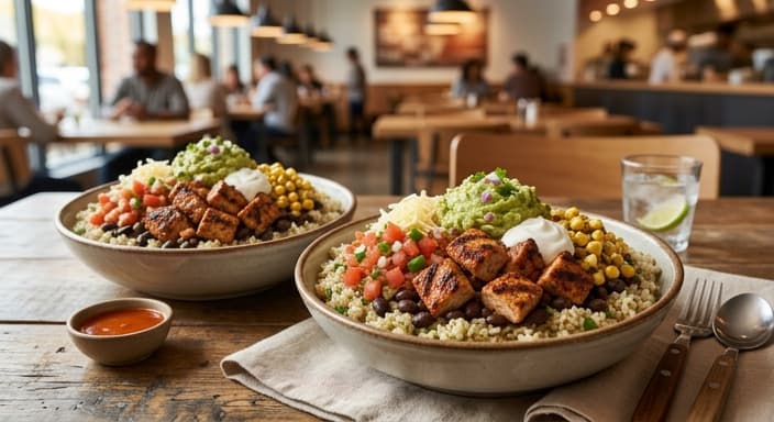 Chipotle-Style Chicken Rice Bowls