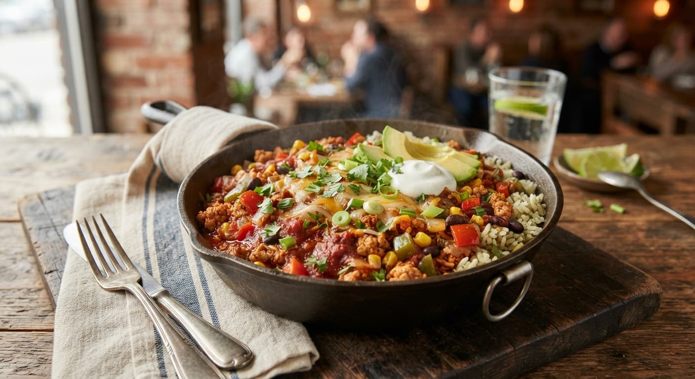 Chipotle Turkey and Rice Skillet