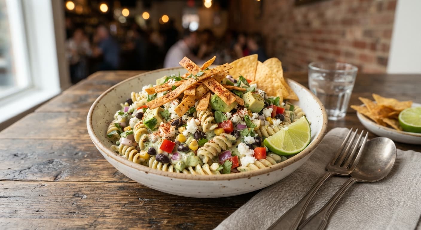 Cilantro‑Lime Tortilla Pasta Salad