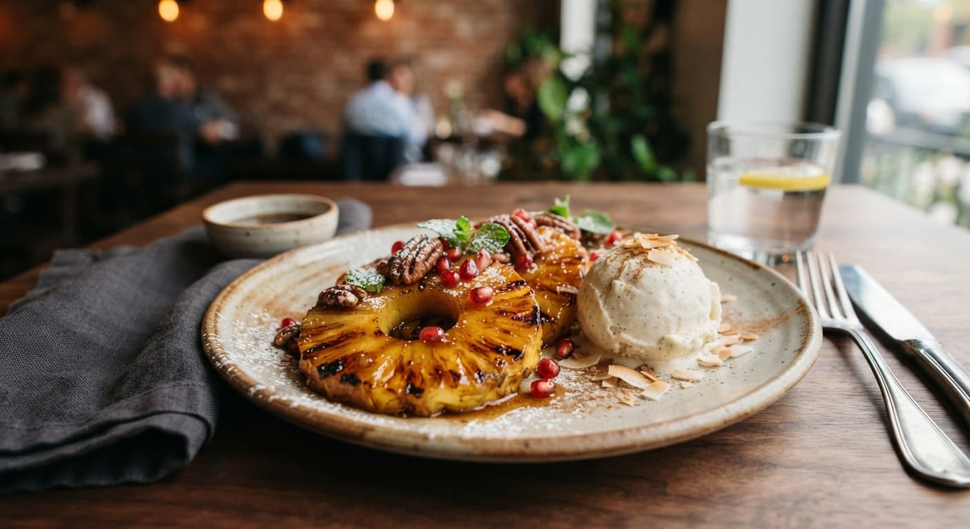 Cinnamon Maple Grilled Pineapple