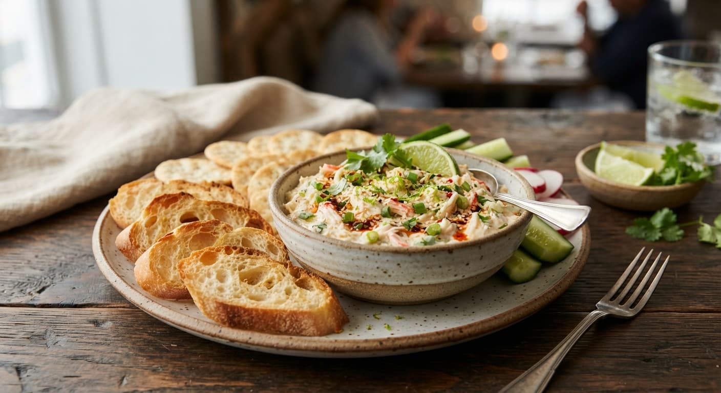 Citrus‑Ginger Imitation Crab Dip