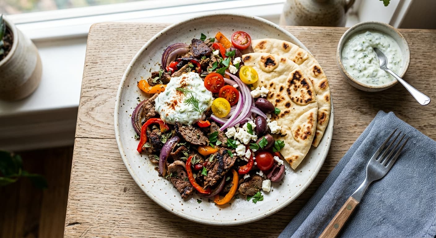 Classic Beef and Lamb Sheet Pan Gyros