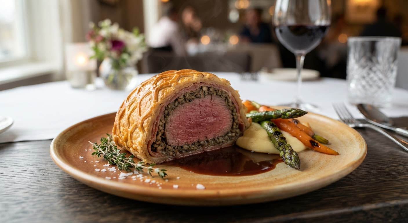 Classic Beef Wellington with Mushroom Duxelles