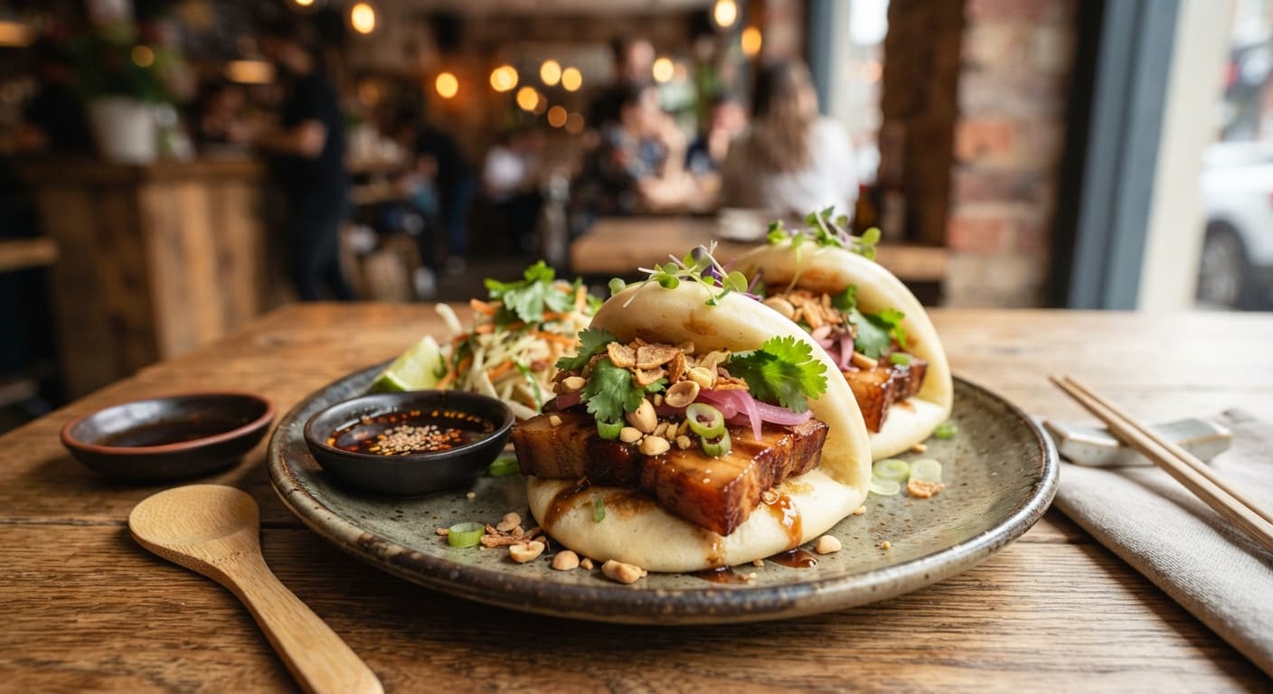 Classic Braised Pork Belly Bao with Coconut Flour Buns