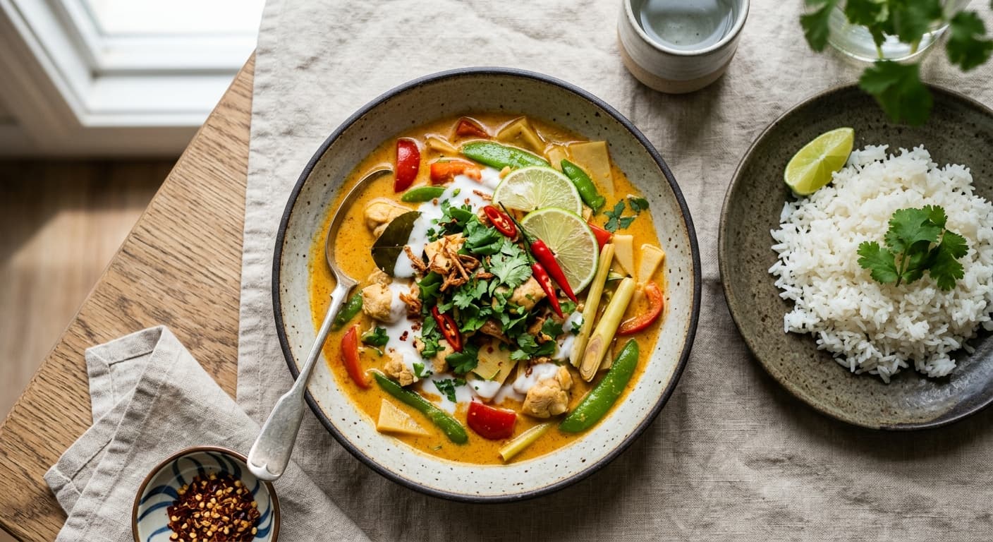 Classic Coconut Milk Curry with Lemongrass