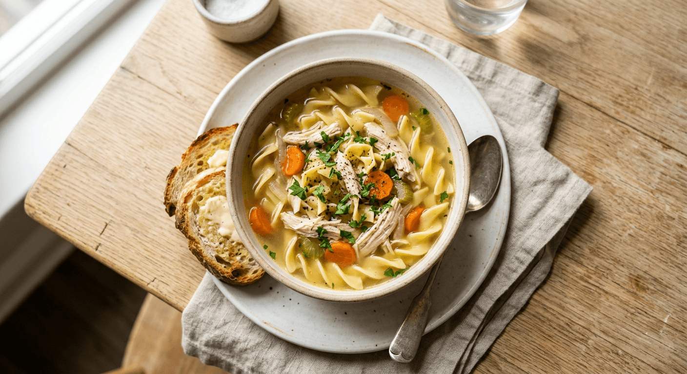 Classic Homemade Chicken Noodle Soup