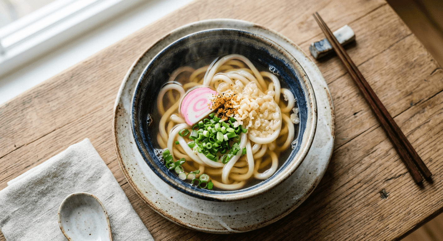 Classic Kake Udon With Dashi Broth