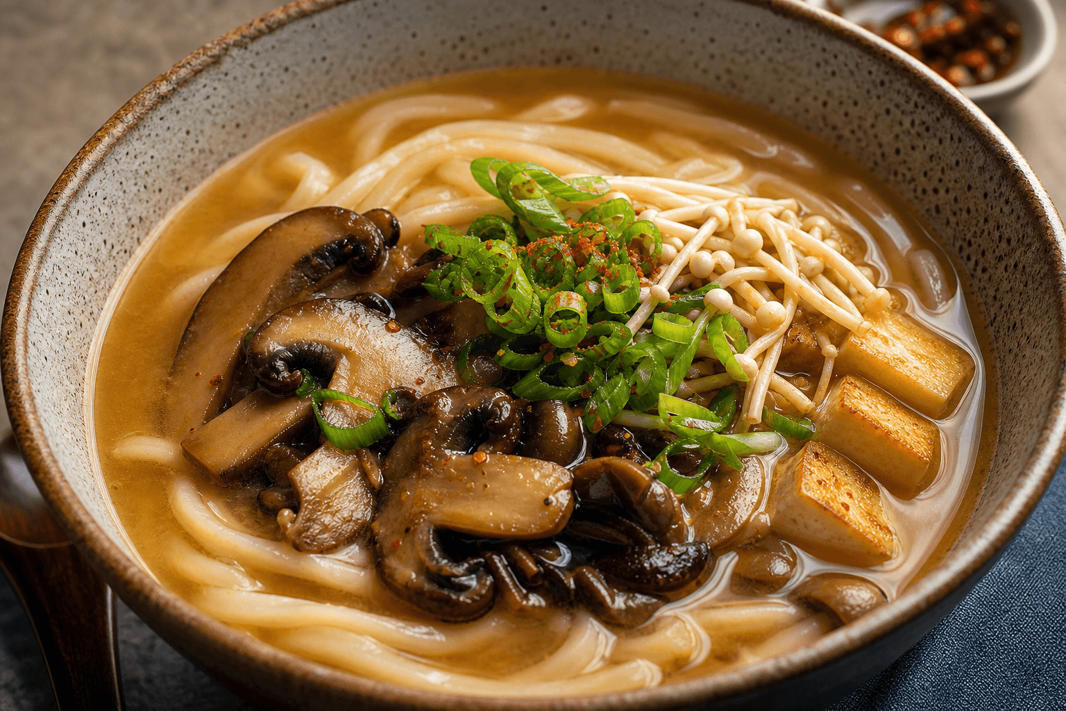 Classic Miso Mushroom Udon Broth
