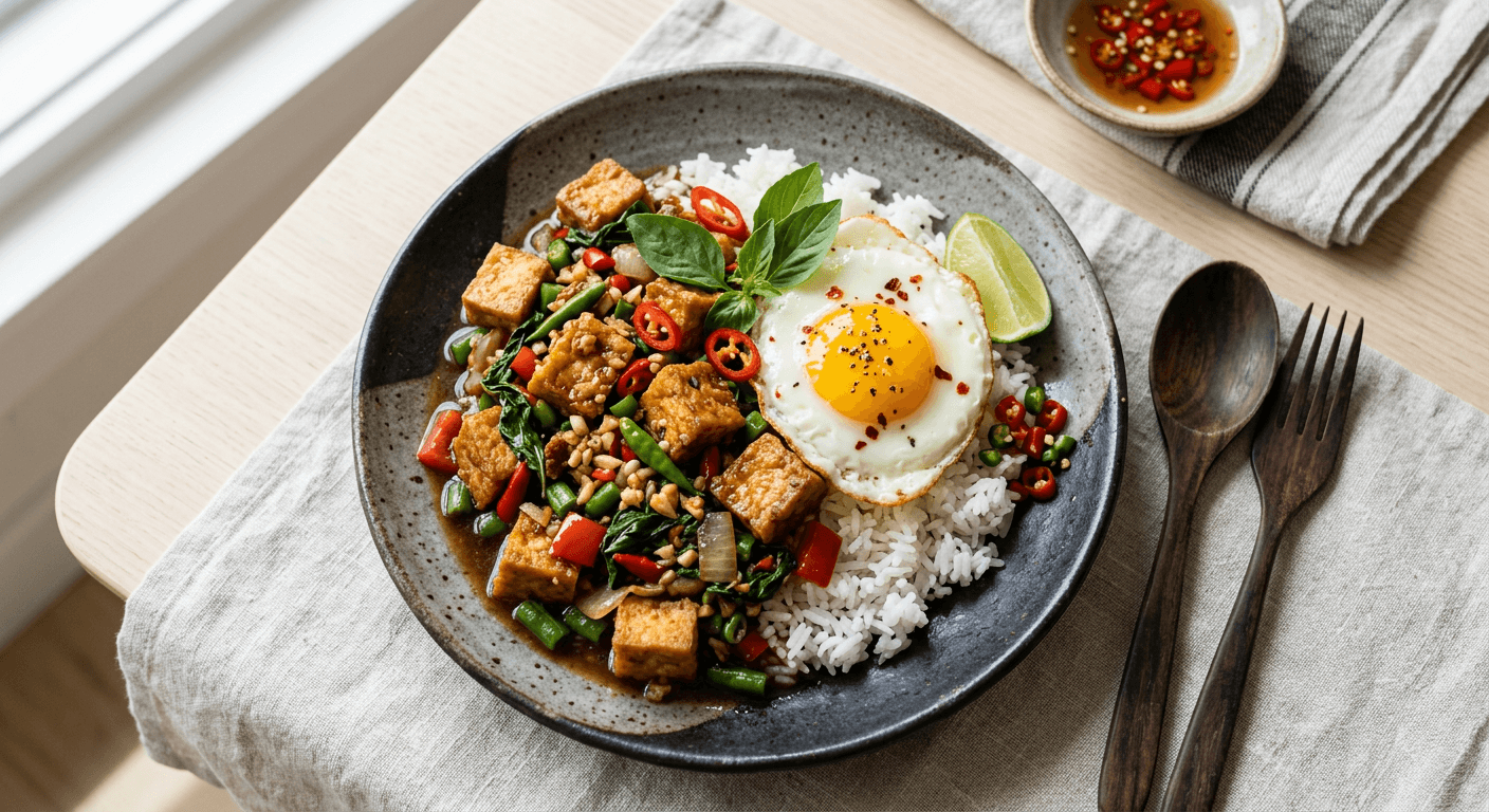 Classic Thai Basil Tofu (Pad Krapow)