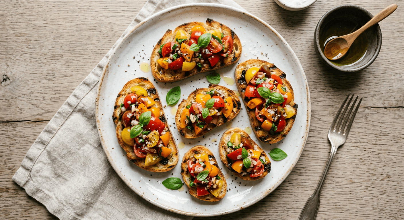 Classic Tomato and Basil Bruschetta