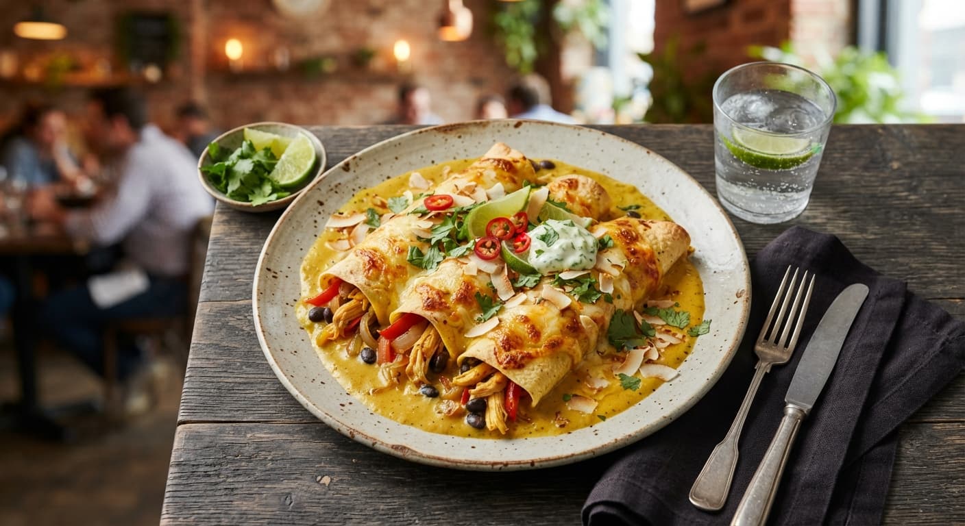 Coconut Curry Enchiladas