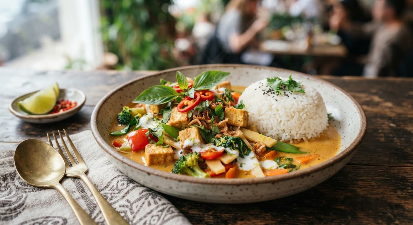 Coconut Curry Tofu with Jasmine Rice