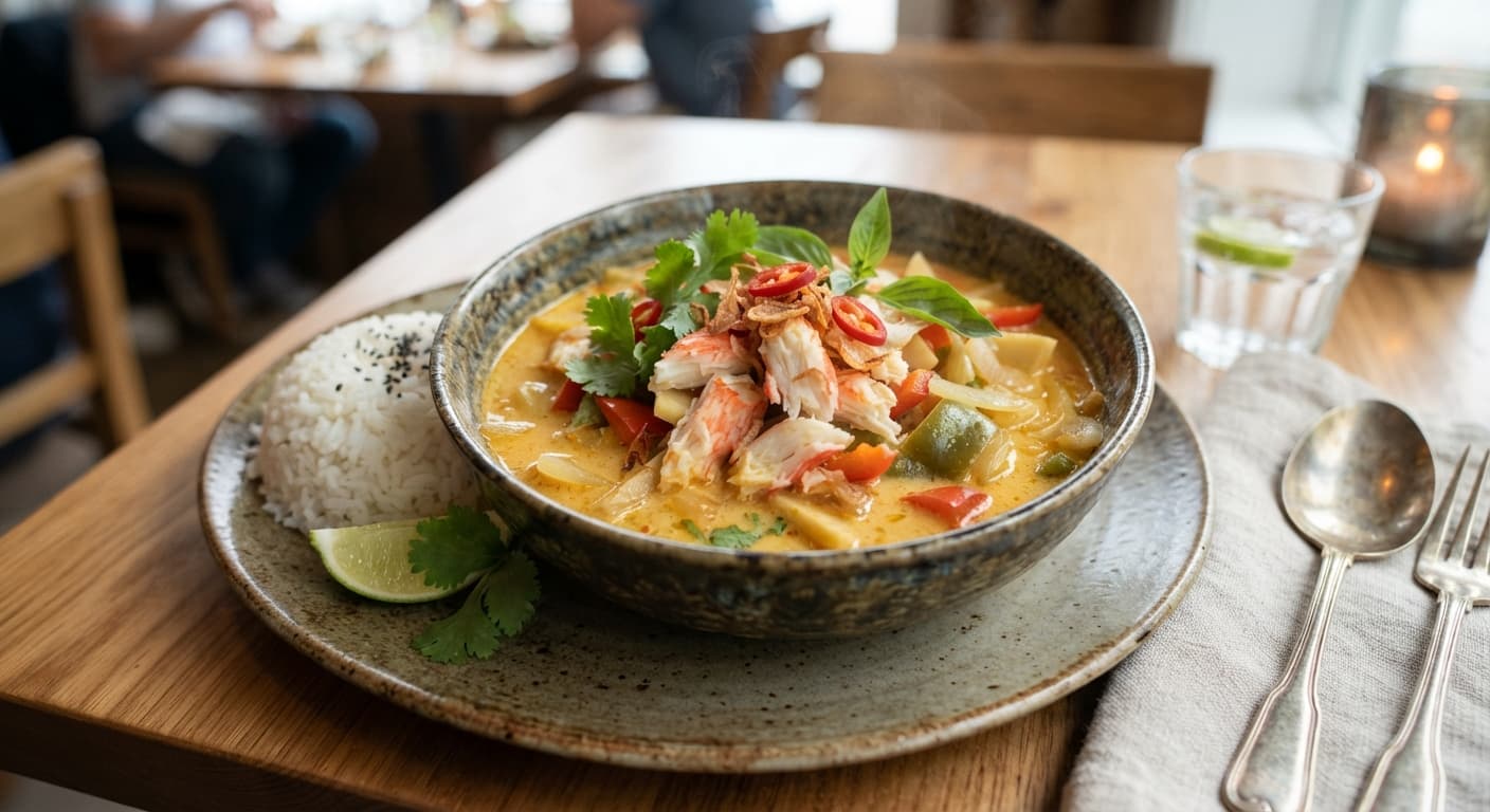 Coconut Milk Curry with Imitation Crab