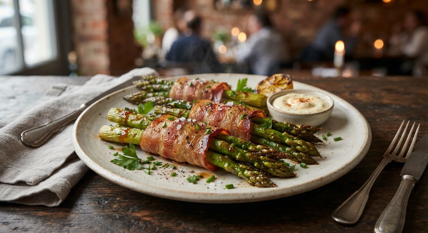 Comfort Food Bacon‑Wrapped Asparagus Bundles