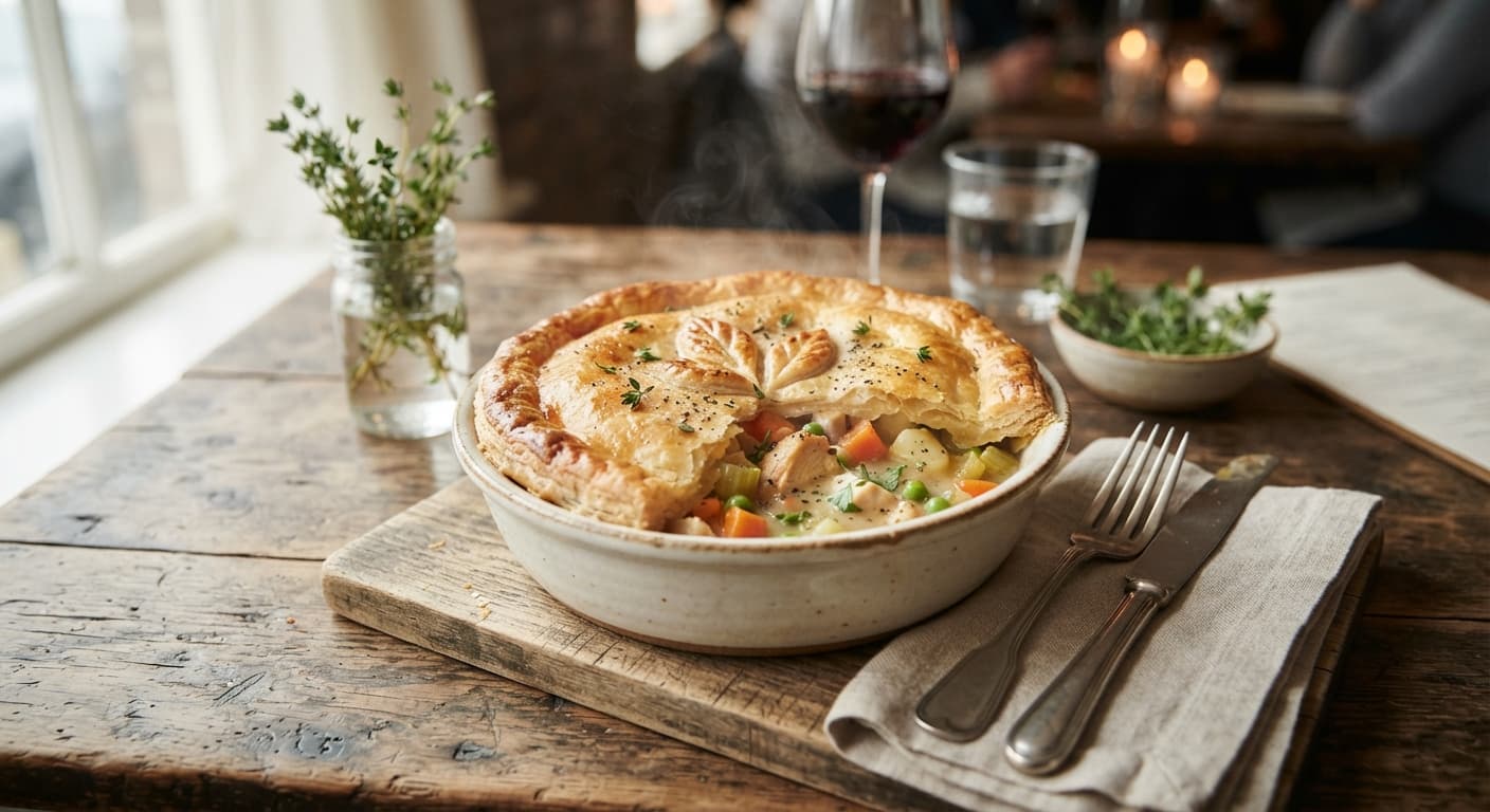 Comfort Food Chicken & Veggie Pot Pie