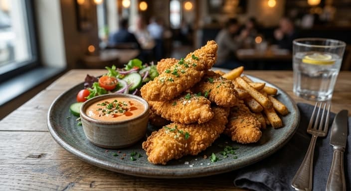 Comfort Food: Crispy Parmesan-Free Chicken Tenders with Spicy Ranch (No Dairy)
