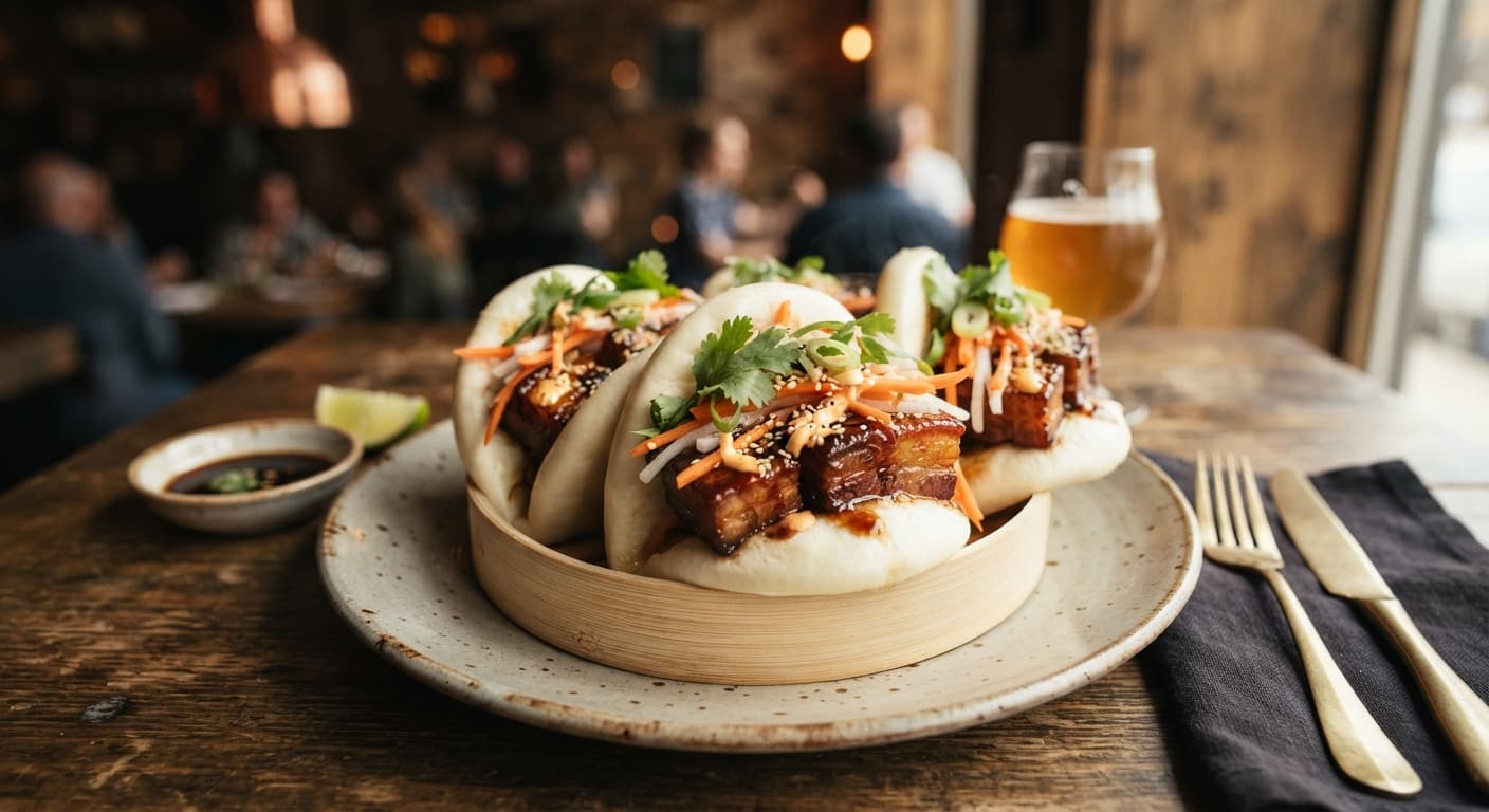 Comfort Food Maple-Braised Pork Belly Bao