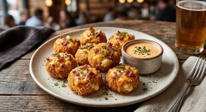 Comfort-Style Bacon Cheddar Cauliflower Mac Bites