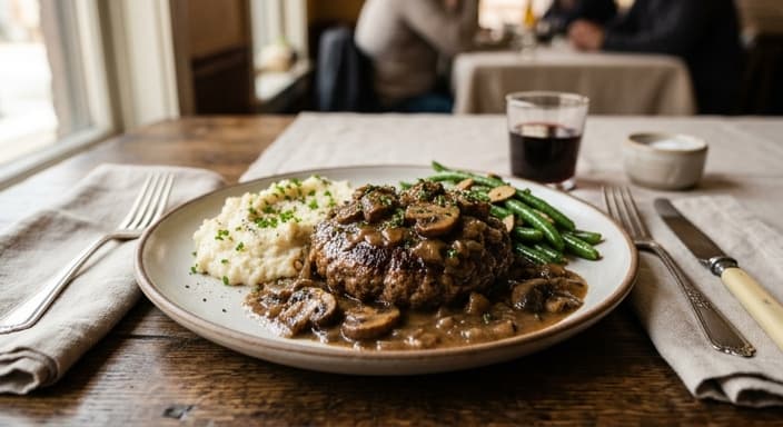 Comfort-Style Salisbury Steak with Mushroom Gravy (Low-Carb)