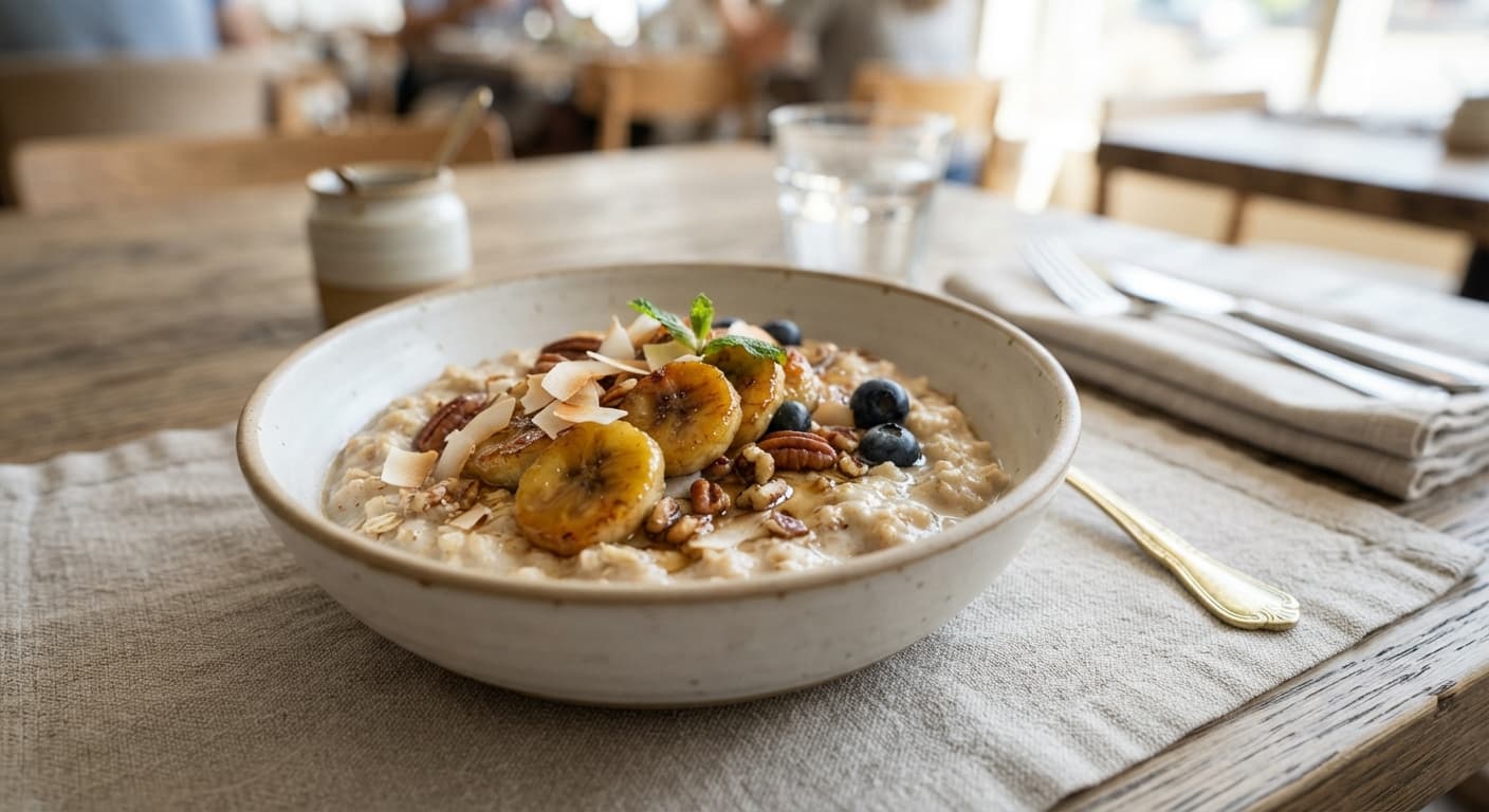 Creamy Coconut Banana Oat Porridge