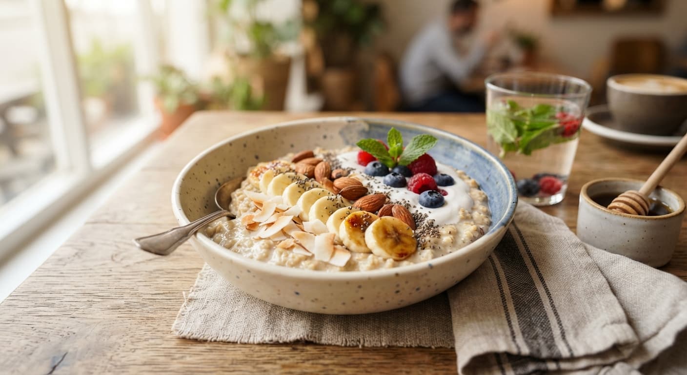Creamy Coconut Morning Oats with Banana