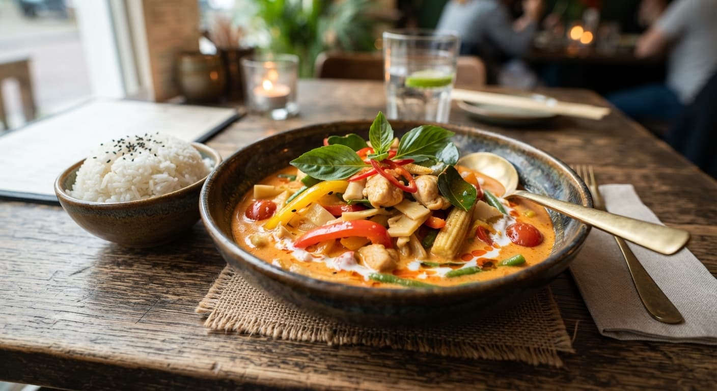 Creamy Coconut Red Curry with Bell Peppers
