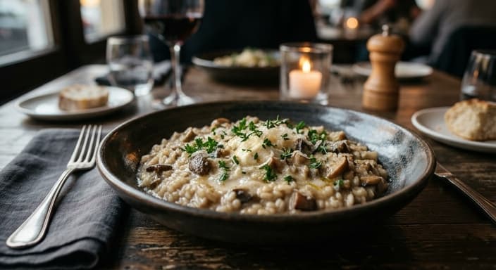 Creamy Mushroom Risotto with Mascarpone