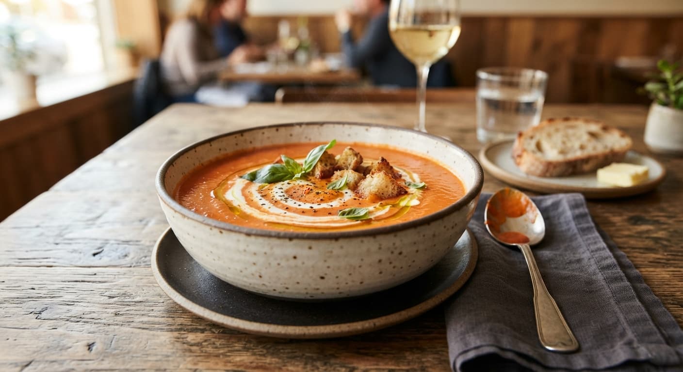Creamy Tomato Soup with Oat Milk