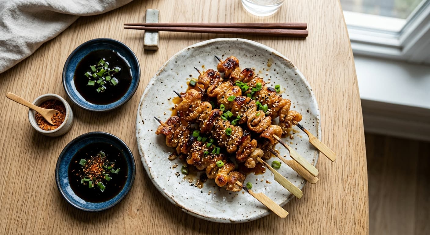 Crispy Air-Fryer Yakitori Kawa