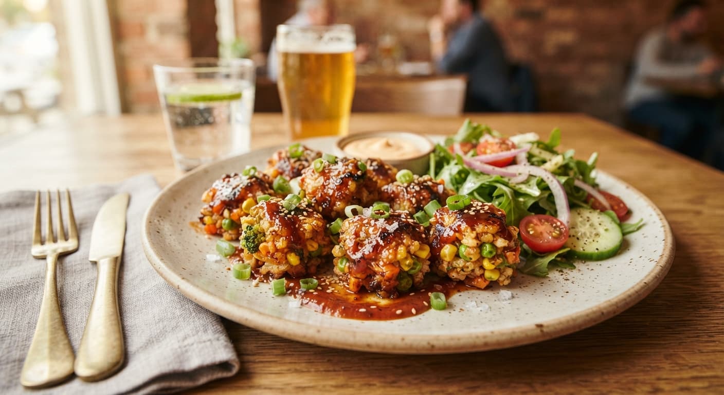 Crispy BBQ Rice and Veggie Bites