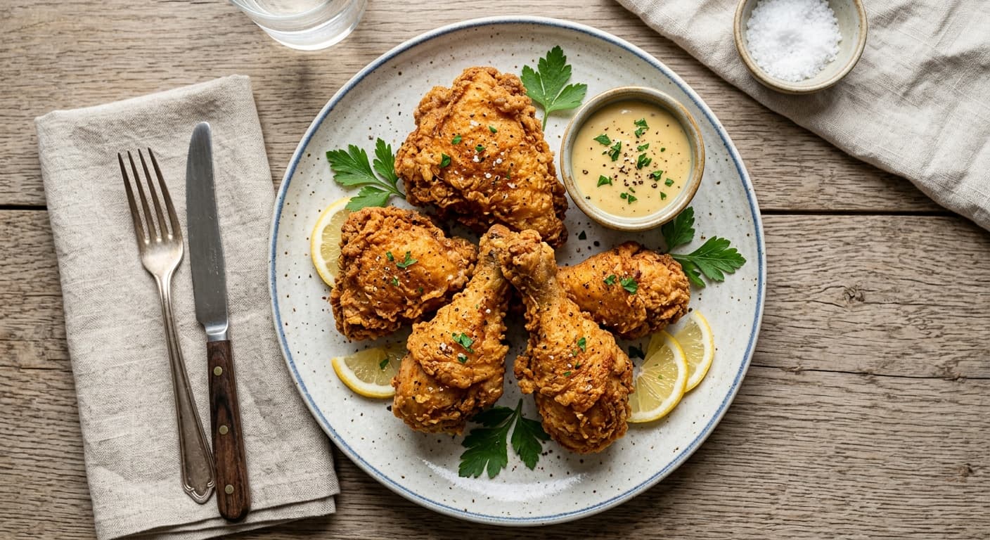 Crispy Buttermilk Fried Chicken