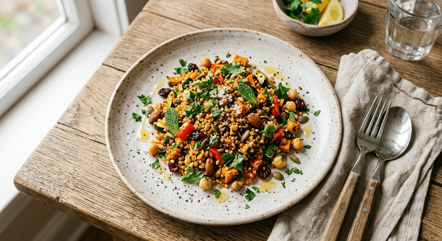 Crispy Golden Quinoa Medley