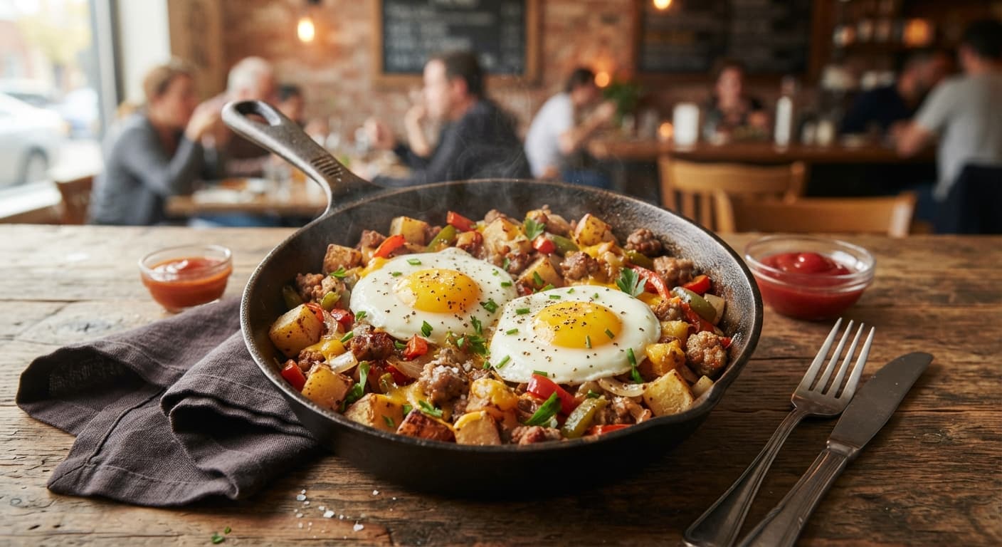 Crispy Potato and Sausage Breakfast Skillet
