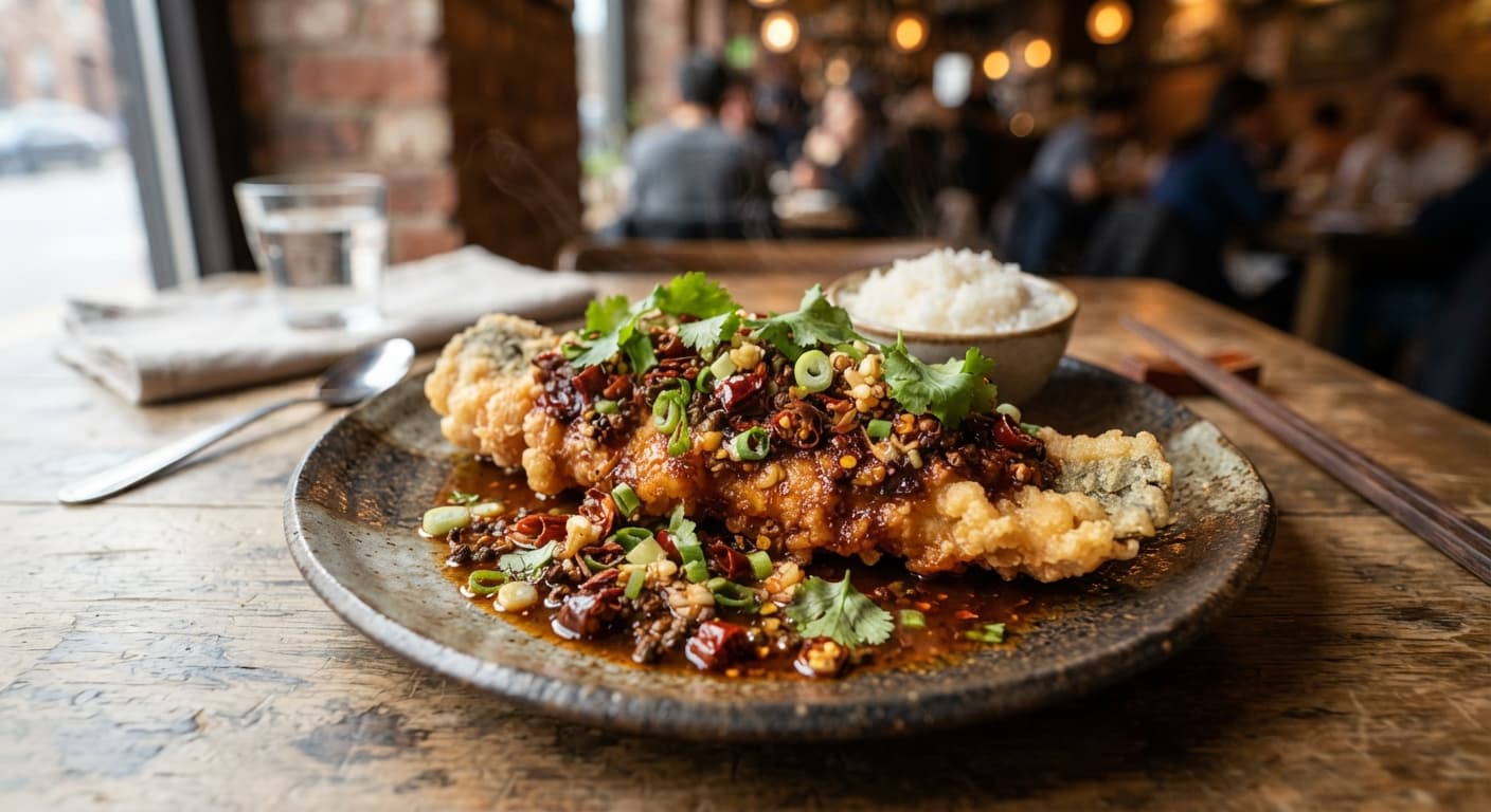 Crispy Szechuan Catfish with Fermented Bean Paste